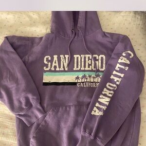 San Diego California Purple Hoodie